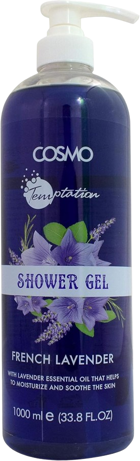 Cosmo Temptation Shower Gel Lavender, 1000ml