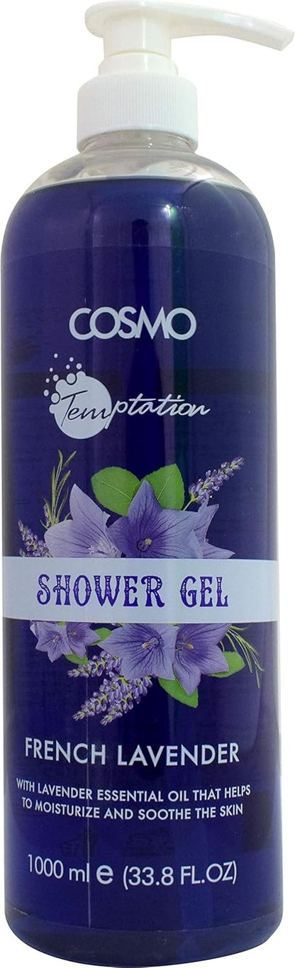 Cosmo Temptation Shower Gel Lavender, 1000ml