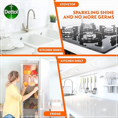 Dettol Power Lemon Squeeze All Purpose Cleaner, 500ml + Orange Burst Cleaner Trigger Spray, 500ml