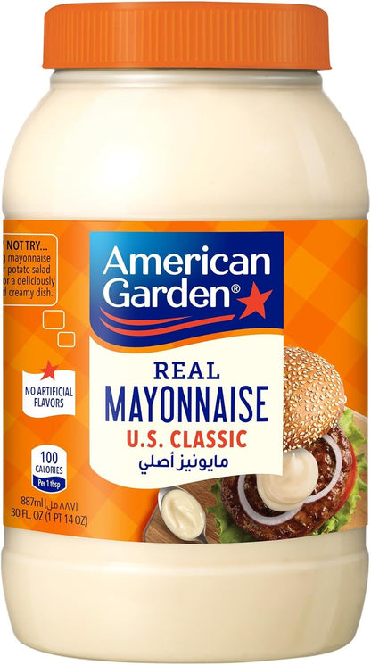 American Garden Original Real Mayonnaise, Gluten Free, Dairy-Free, 887ml