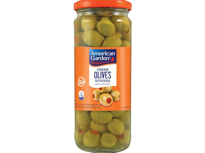 American Garden Stuffed Green Olives, 450g