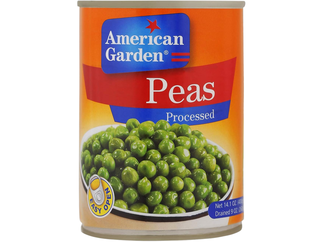 American Garden Processed Peas (Easy Open Lids), 400g