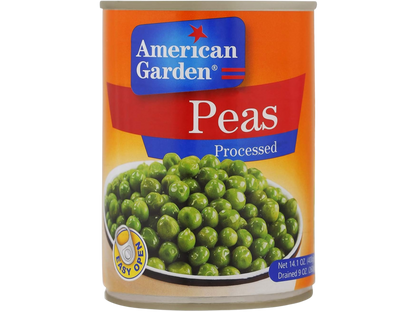 American Garden Processed Peas (Easy Open Lids), 400g