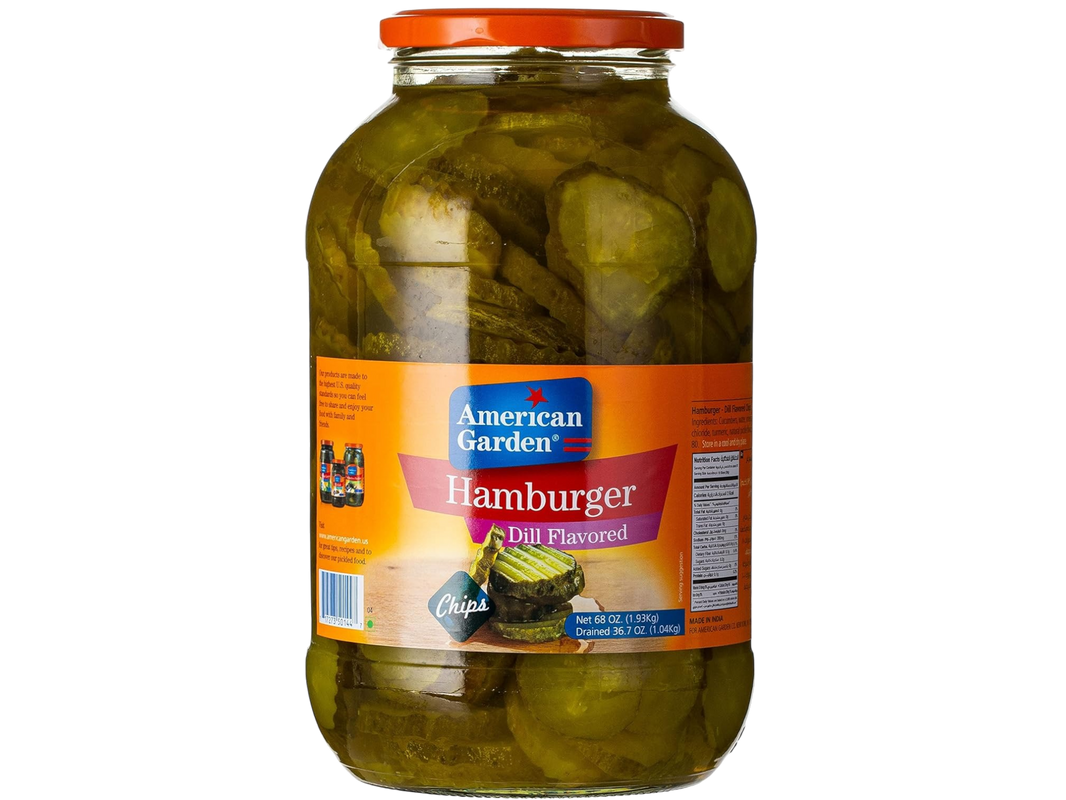 American Garden Dill Flavored Hamburger Pickles Chips, 1.93kg