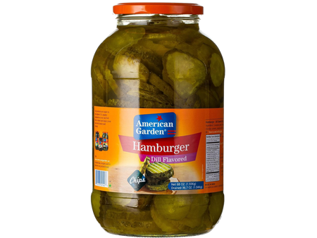 American Garden Dill Flavored Hamburger Pickles Chips, 1.93kg