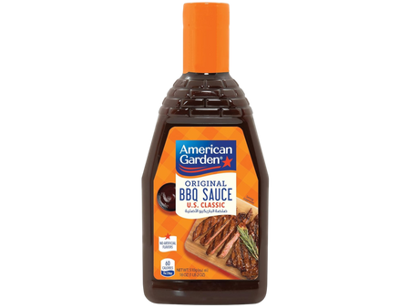 American Garden Honey BBQ Sauce, Gluten Free, Vegetarian, 510g