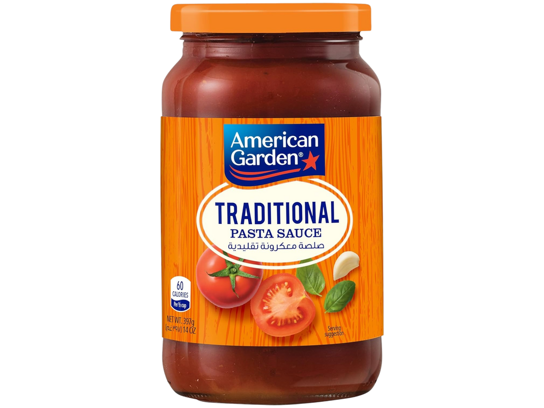 American Garden Traditional Pasta Sauce, Vegetarian, Gluten Free, 397g