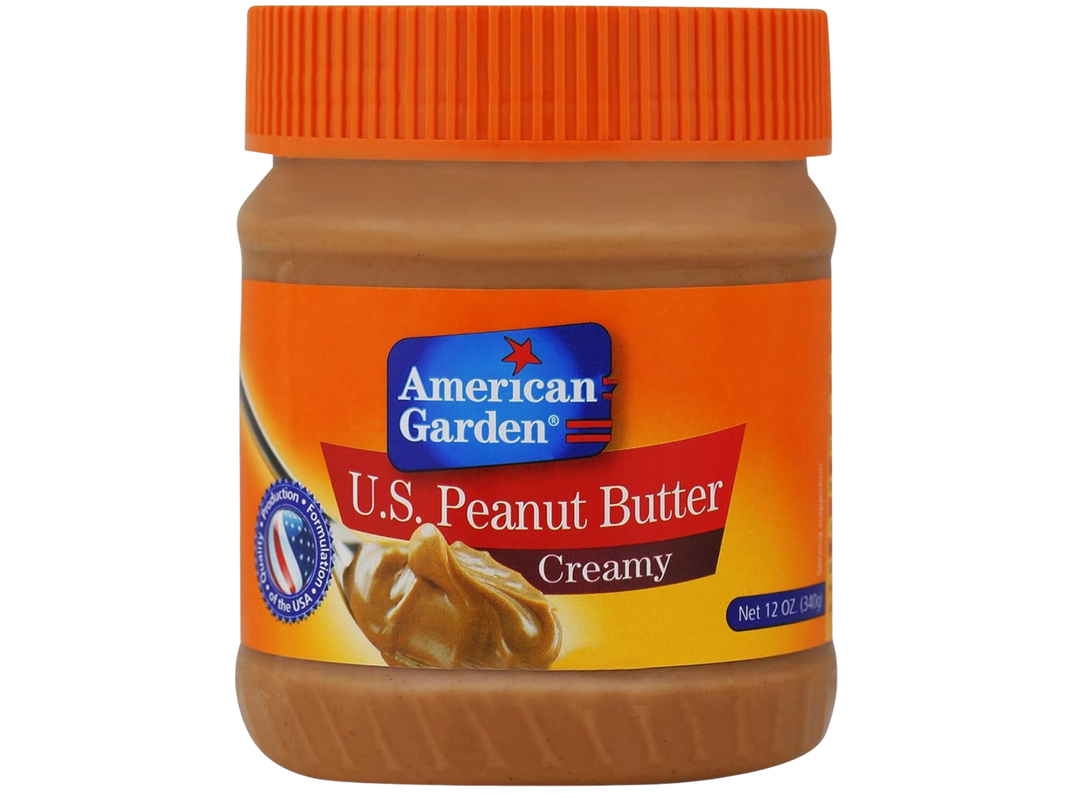 American Garden Creamy Peanut Butter, Vegan, Gluten Free, 340g