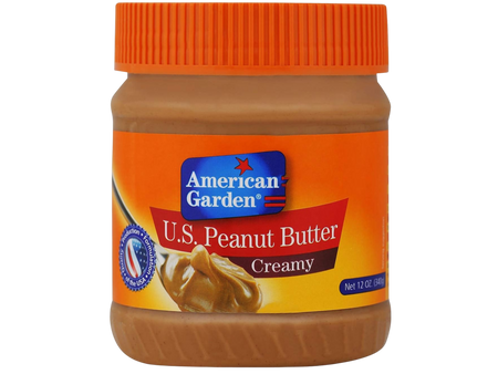 American Garden Creamy Peanut Butter, Vegan, Gluten Free, 340g