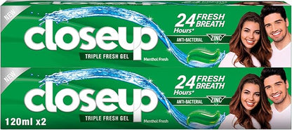 Closeup Antibacterial Toothpaste Menthol Fresh Flavor, 120ml