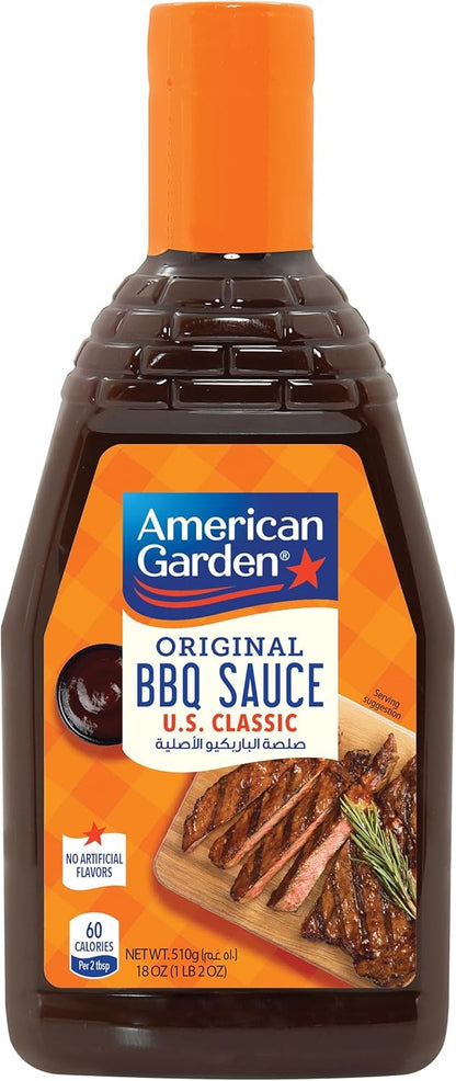 American Garden Honey BBQ Sauce, Gluten Free, Vegetarian, 510g