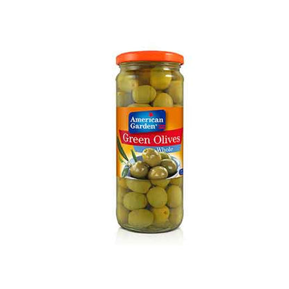 American Garden Whole Green Olives, 450g