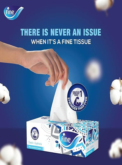 Fine Facial Tissues, 5x120 Sheets