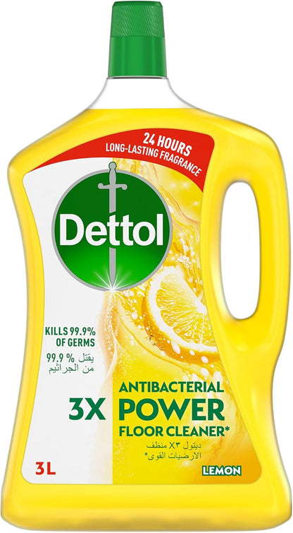 Dettol Antibacterial Power Floor Cleaner Lemon, 900ml