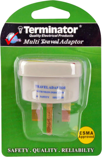 Terminator Universal Multi Pin Travel Adaptor 10 Ampere