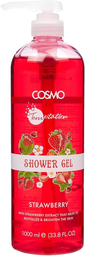 Cosmo Temptation Shower Gel Strawberry, 1000ml