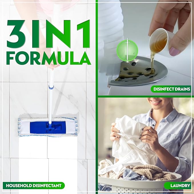 Dettol Antiseptic Antibacterial Disinfectant Liquid for Floor Cleaning, Bathing & Laundry, 4L