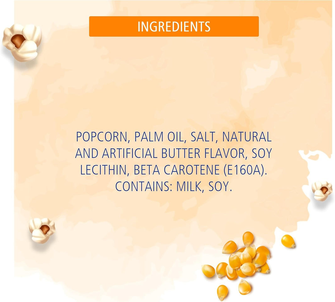 American Garden Microwave Natural Lite Popcorn, Gluten Free, 240g
