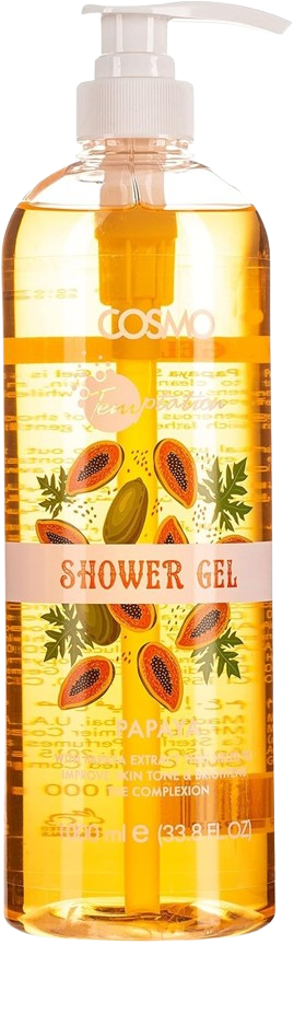 Cosmo Temptation Shower Gel Papaya, 1000ml