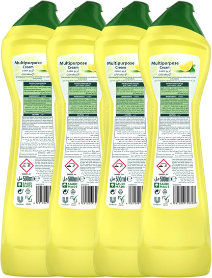 Jif Lemon with Micro Crystals Cream Cleaner, 2x500ml