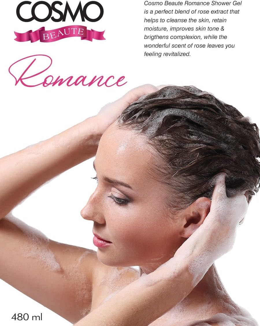 Cosmo Beaute Romance Temptation Perfumed Shower Gel, 1L