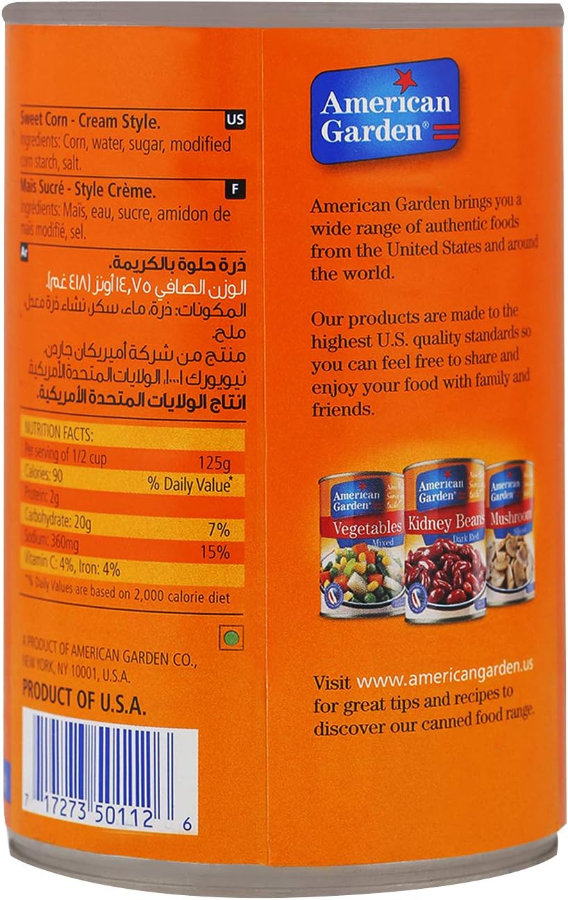 American Garden Cream Style Corn, 15oz