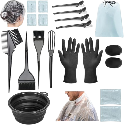 Hair Dye Kit, 21 Pieces