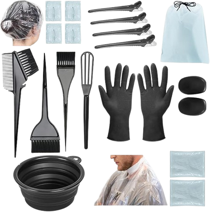 Hair Dye Kit, 21 Pieces