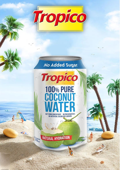 100% Pure Thai Coconut Water 310ml No Sugar Added