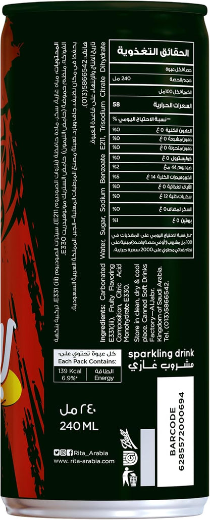 Rita Red Sparkling Drink Can, 240ml