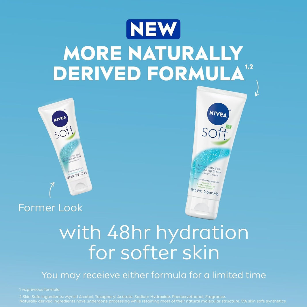 Nivea Moisturising Cream Refreshing Soft Tube, 75ml