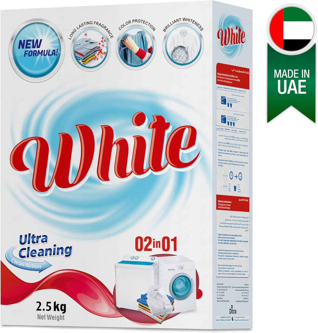 White 2 in 1 ULa Cleaning, 2.5kg