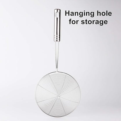 Stainless Steel Strainer/Skimmer/Ladle for Cooking and Frying, Kitchen Gadgets Wire Strainer Pasta Strainer Spoon 6 inches&nbsp;