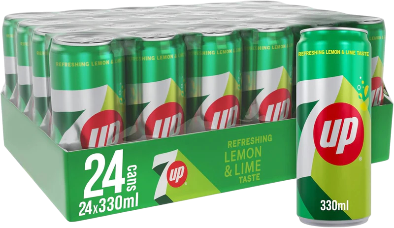7UP Soft Drink Can, 330ml
