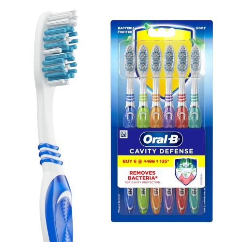 ORAL B CAVITY DEFENSE TOOTHBRUSH 6Pcs