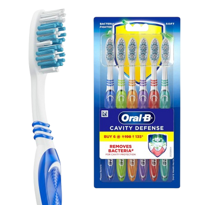 ORAL B CAVITY DEFENSE TOOTHBRUSH 6Pcs