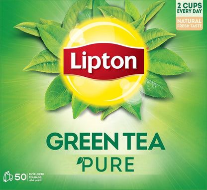 Lipton Pure Green Tea Bags, 50x1.3g