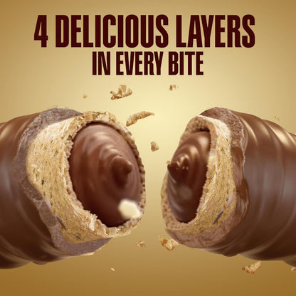 Hershey's Choco Tubes Wafer Roll with Milk Chocolate & Hazelnut Cream, 18g