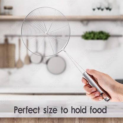 Stainless Steel Strainer/Skimmer/Ladle for Cooking and Frying, Kitchen Gadgets Wire Strainer Pasta Strainer Spoon 6 inches&nbsp;