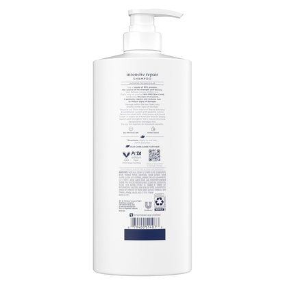 Dove Intensive Repair Shampoo with Fiber Actives for Damaged Hair, 200ml