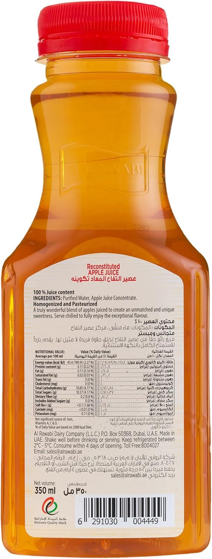 Al Rawabi Apple Juice No Added Sugar 350 ml