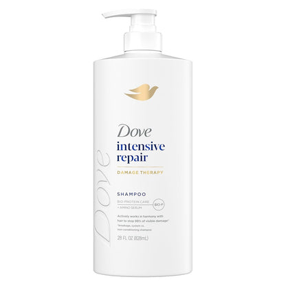 Dove Intensive Repair Shampoo with Fiber Actives for Damaged Hair, 200ml