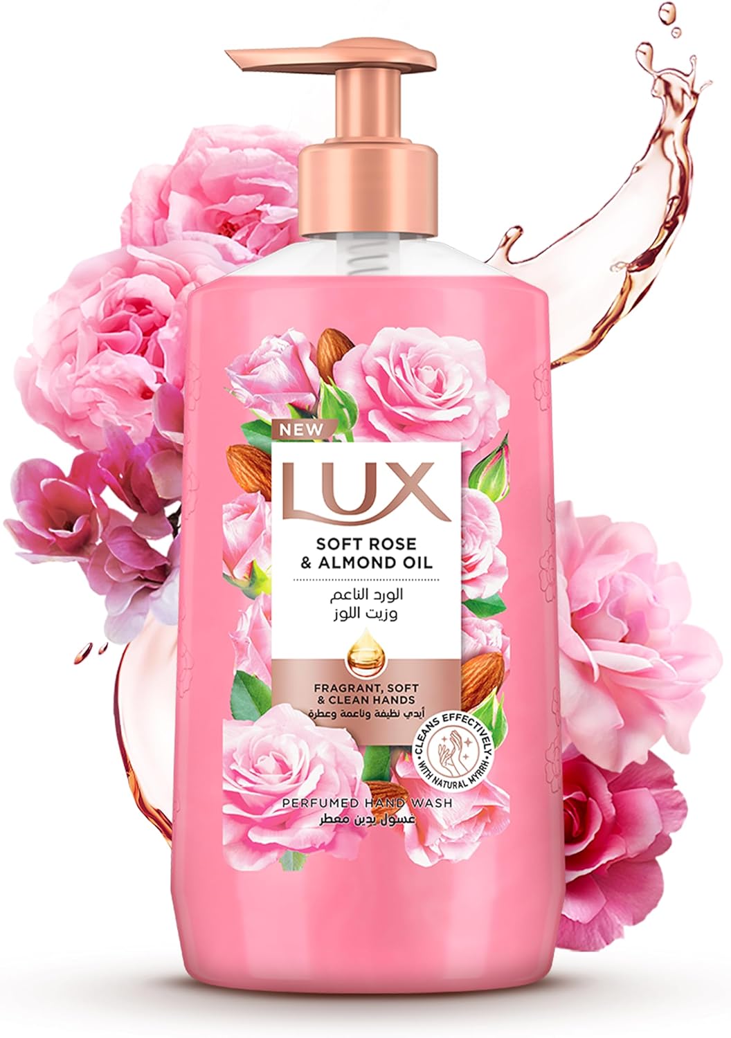 Lux Soft Rose & Almond Oil Liquid Hand Wash, 500ml
