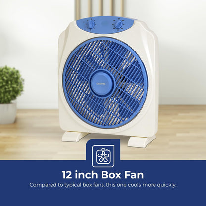 Geepas 12'Box Fan 60Min Timer Gf21113