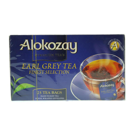 Alokozay Earl Grey Tea - 25 Tea Bags in Individual Foil Wrapped Envelopes