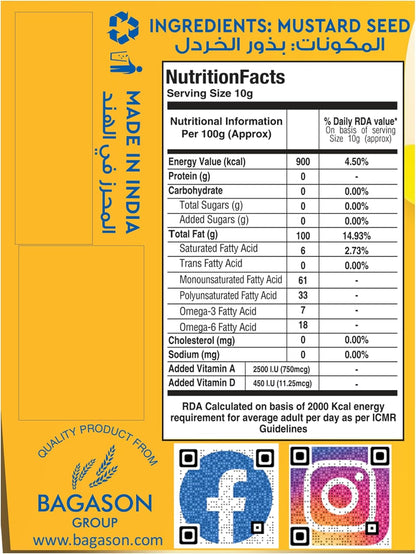 Bharat Kachhi Ghani Pure Mustard Oil 2 L