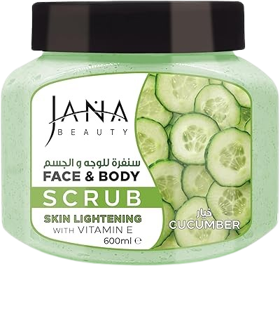 Jana Face & Body Scrub with Vitamin E, 600ml