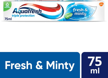 Aquafresh Menta Suave Toothpaste, 75ml