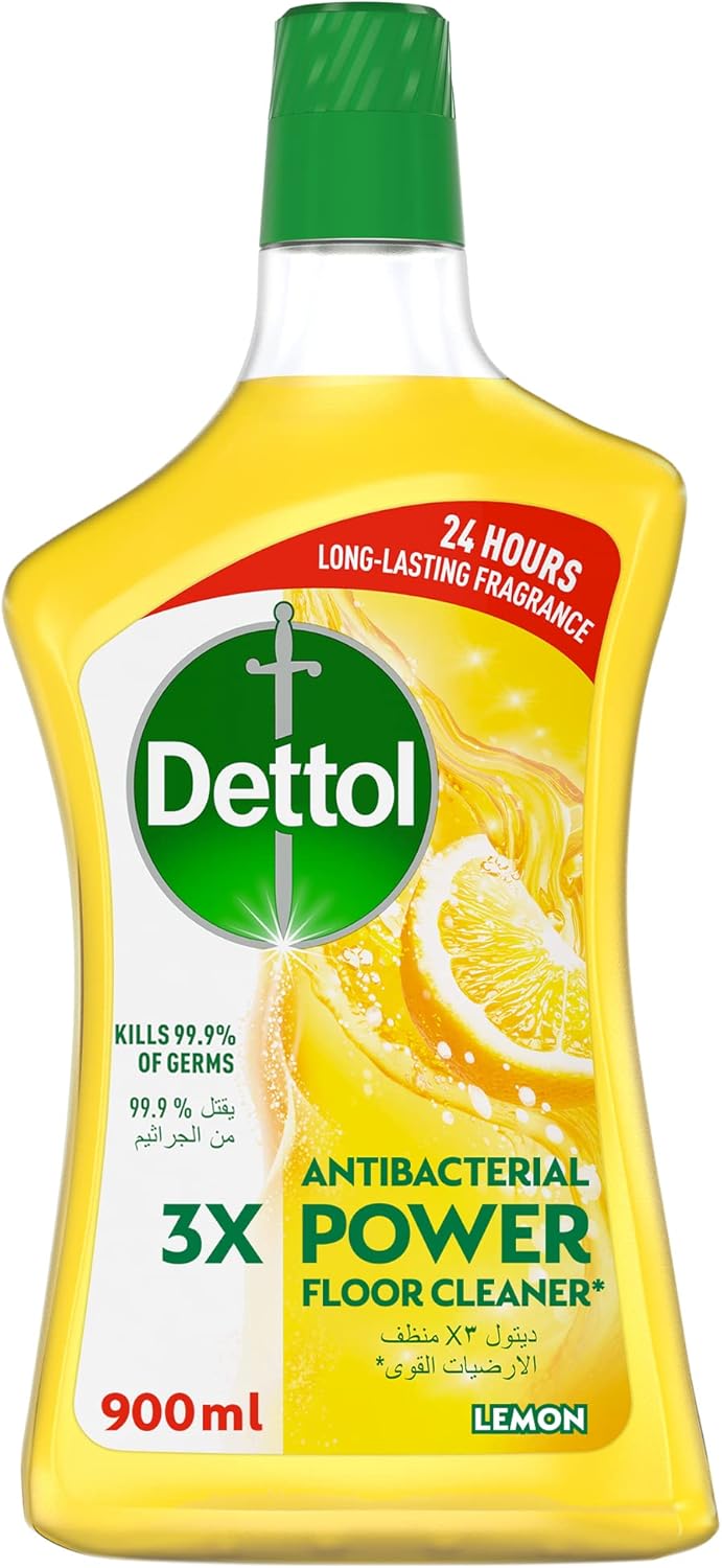 Dettol Antibacterial Power Floor Cleaner Lemon, 900ml