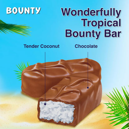 Bounty Coconut Milk Chocolate Bar Multipack, 5x50g